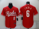 Men's Nike Cincinnati Reds #6 Jonathan India Red Stitched MLB Cool Base Jersey