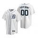 Detroit Tigers Custom Men's Nike White Home Jersey