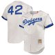 Men's Brooklyn Dodgers Jackie Robinson Mitchell & Ness Gray Cooperstown Collection Jersey