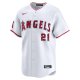 Men's Los Angeles Angels Matt Thaiss Nike White Home Limited Player Jersey