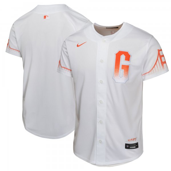 Youth San Francisco Giants  Nike White City Connect Limited Jersey