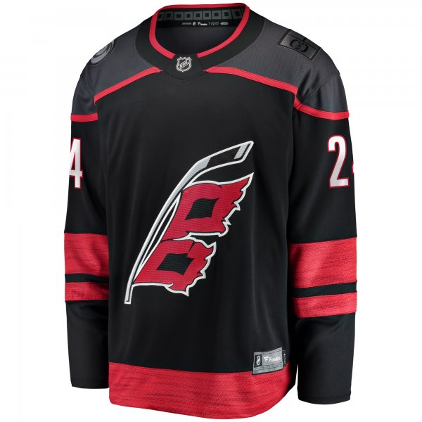 Men's Carolina Hurricanes Seth Jarvis Fanatics Black Home Breakaway Jersey