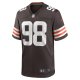 Men's Cleveland Browns Trysten Hill Nike Brown Game Jersey