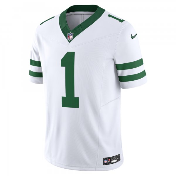 Men's New York Jets Ahmad Sauce Gardner Nike Legacy White Vapor F.U.S.E. Limited Jersey