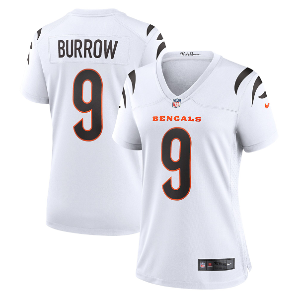 Women's Cincinnati Bengals Joe Burrow Nike White Game Jersey