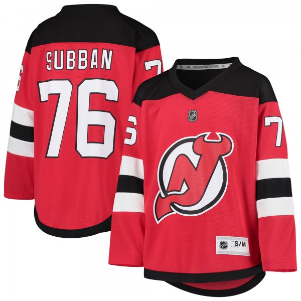 Youth New Jersey Devils P.K. Subban Red Home Player Replica Jersey