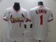 Men's St.Louis Cardinals #1 O.Smith White Game 2021 Nike MLB Jersey