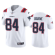 Men's Kendrick Bourne #84 New England Patriots White Vapor Limited NFL Jersey