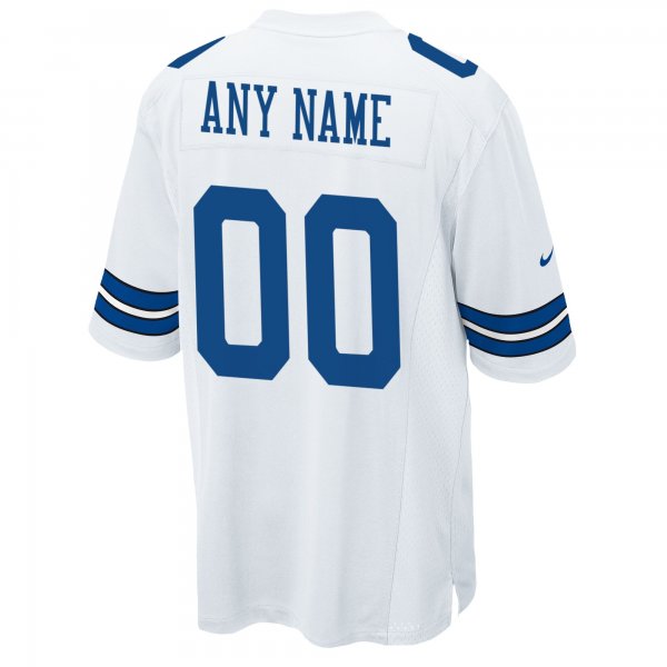 Men's Dallas Cowboys Nike White Custom Game Jersey