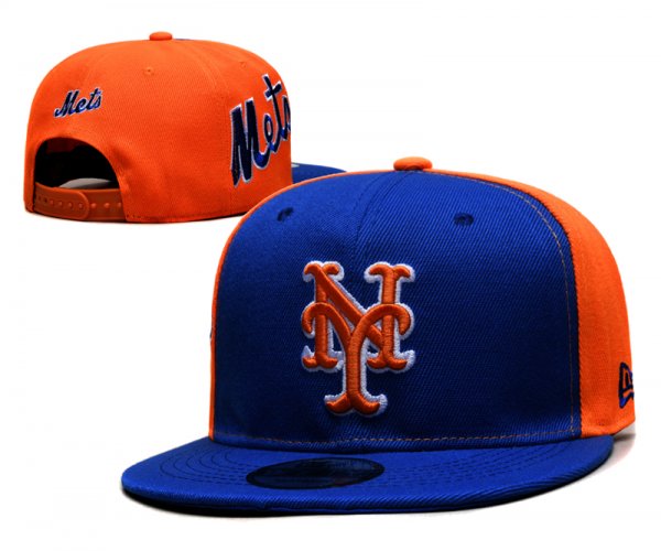 New York Mets's orange and blue cap