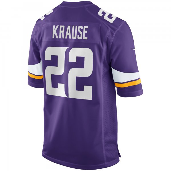 Men's Minnesota Vikings Paul Krause Nike Purple Game Retired Player Jersey