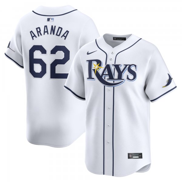 Men's Tampa Bay Rays Jonathan Aranda Nike White Home Limited Player Jersey