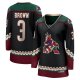 Women's Arizona Coyotes Josh Brown Fanatics Black Home Breakaway Player Jersey