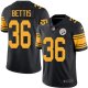 Nike Pittsburgh Steelers #36 Jerome Bettis Black Youth Stitched NFL Limited Rush Jersey