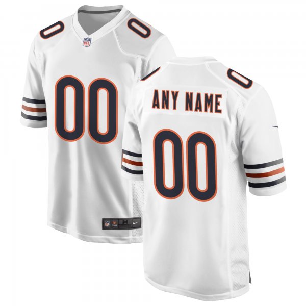 Men's Chicago Bears Nike White Custom Game Jersey