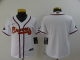 Youth Atlanta Braves Blank White 2022 Gold Program MLB Jersey