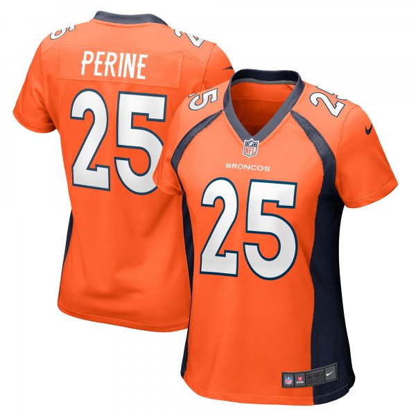 Women's Denver Broncos Samaje Perine Nike Orange Game Player Jersey