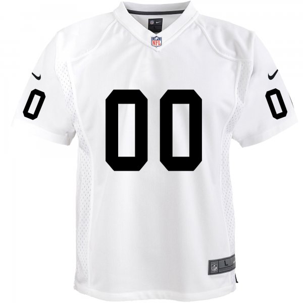 Youth Las Vegas Raiders Nike White Team Custom Game Jersey