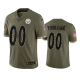 Pittsburgh Steelers Custom #00 Olive 2022 Salute To Service Limited Jersey