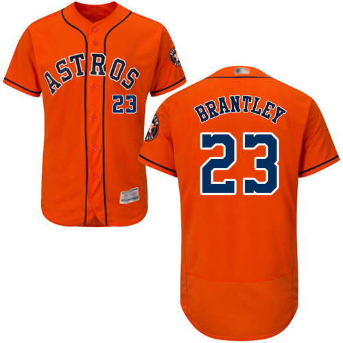 Houston Astros #23 Michael Brantley Orange Flexbase Collection Stitched MLB Jersey