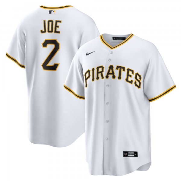 Men's Pittsburgh Pirates Connor Joe Nike White Home Replica Jersey