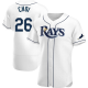 Men's Tampa Bay Rays #26 Ji-Man Choi White Home Nike MLB Jersey