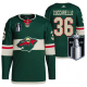 Men's Minnesota Wild #36 Mats Zuccarello 2022 Stanley Cup Playoffs Green Jersey