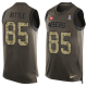 Men's Nike San Francisco 49ers #85 George Kittle Limited Salute to Service Tank Top Green NFL Jersey