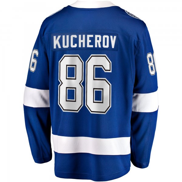 Men's Tampa Bay Lightning Nikita Kucherov Fanatics Blue Home Breakaway Jersey