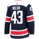 Men's Washington Capitals Tom Wilson adidas Navy Alternate Primegreen Player Jersey