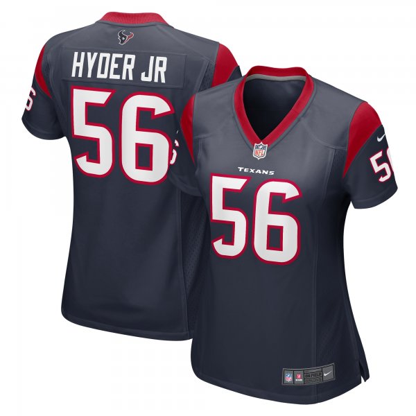 Women's Houston Texans Kerry Hyder Jr. Nike  Navy  Game Jersey