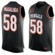 Nike Cincinnati Bengals #58 Rey Maualuga Black Team Color Men's Stitched NFL Limited Tank Top Jersey