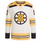 Men's Boston Bruins  adidas Cream  100th Anniversary Primegreen Custom Jersey