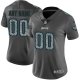 Women's Nike Philadelphia Eagles Customized Gray Static Vapor Untouchable Custom Limited NFL Jersey