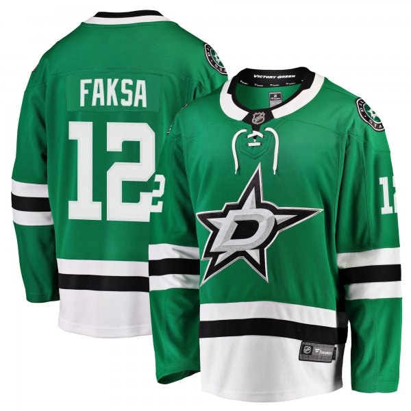 Men's Dallas Stars Radek Faksa Fanatics Kelly Green Breakaway Jersey