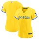 Women's Boston Red Sox Nike Gold/Light Blue City Connect Replica Jersey