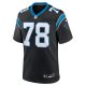 Men's Carolina Panthers Jayden Peevy Nike  Black  Game Jersey