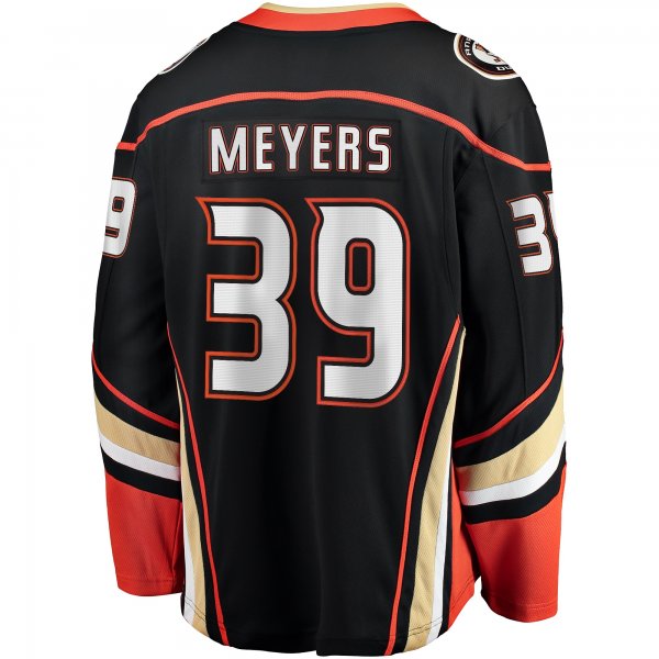 Men's Anaheim Ducks Ben Meyers Fanatics Black Home Premier Breakaway Player Jersey