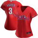 Women's Nike Philadelphia Phillies #3 Bryce Harper Red Alternate 2020 Player Jersey