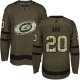 Adidas Carolina Hurricanes #20 Sebastian Aho Green Salute to Service Stitched NHL Jersey