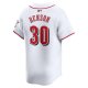 Men's Cincinnati Reds Will Benson Nike White Home Limited Player Jersey