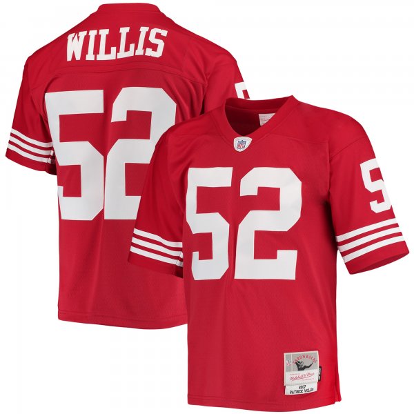 Men's San Francisco 49ers Patrick Willis Mitchell & Ness Scarlet Legacy Replica Jersey