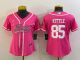 Men's San Francisco 49ers #85 George Kittle Pink Stitched Baseball Cool Base Jersey