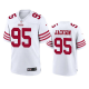 Men's Nike San Francisco 49ers #95 Drake Jackson White Limited Jersey