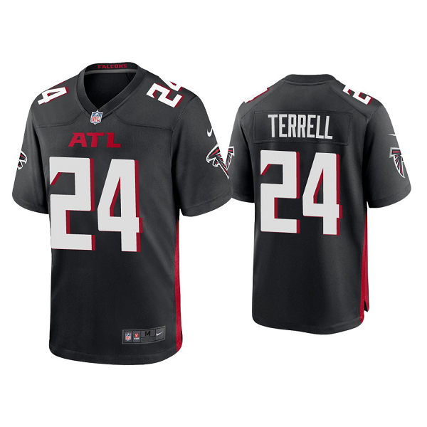 Men's #24 A.J. Terrell Atlanta Falcons Black 2020 NFL Draft Game Jersey