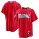 Men's Miami Marlins Nike Red City Connect Replica Team Jersey