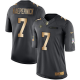 Nike San Francisco 49ers #7 Colin Kaepernick Black Men's Stitched NFL Limited Gold Salute To Service Jersey