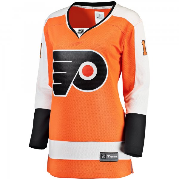 Women's Philadelphia Flyers Travis Konecny Fanatics Orange Breakaway Player Jersey