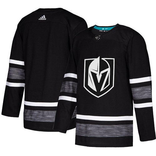 Men's Adidas Vegas Golden Knights 2019 All Star Black Blank Game Parley Player Swingman Jersey