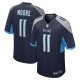 Men's Tennessee Titans Chris Moore Nike  Navy  Game Jersey